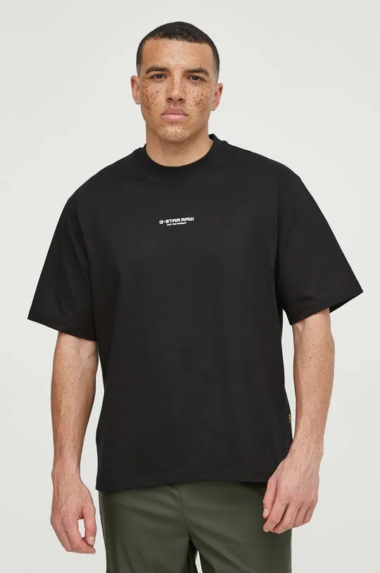 Бавовняна футболка G-Star Raw чорний