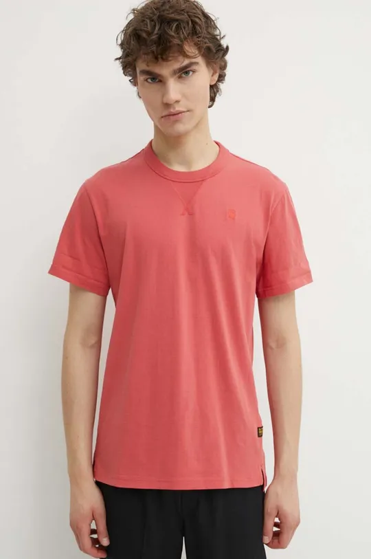 czerwony G-Star Raw t-shirt bawełniany Męski