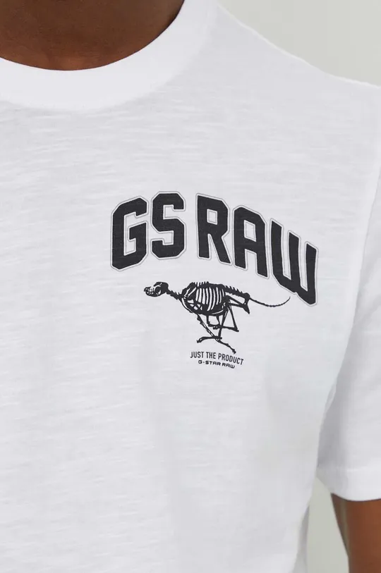 белый Хлопковая футболка G-Star Raw