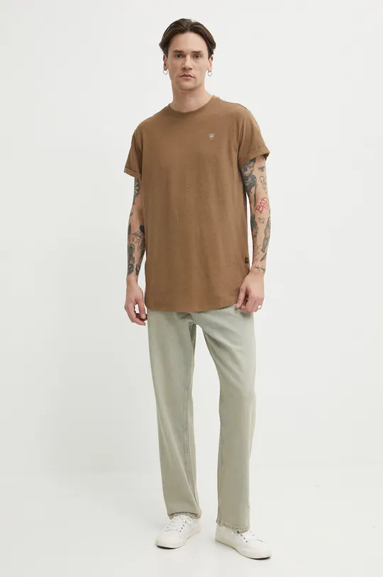 G-Star Raw t-shirt in cotone marrone