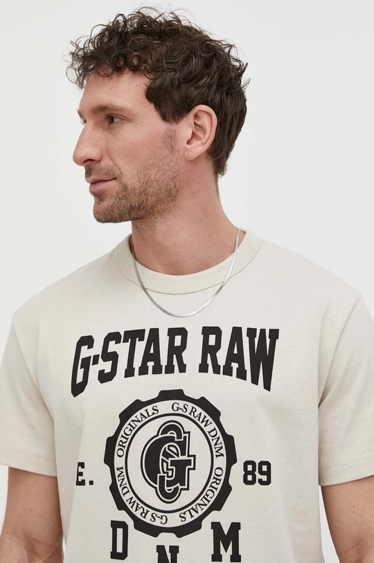 beżowy G-Star Raw t-shirt