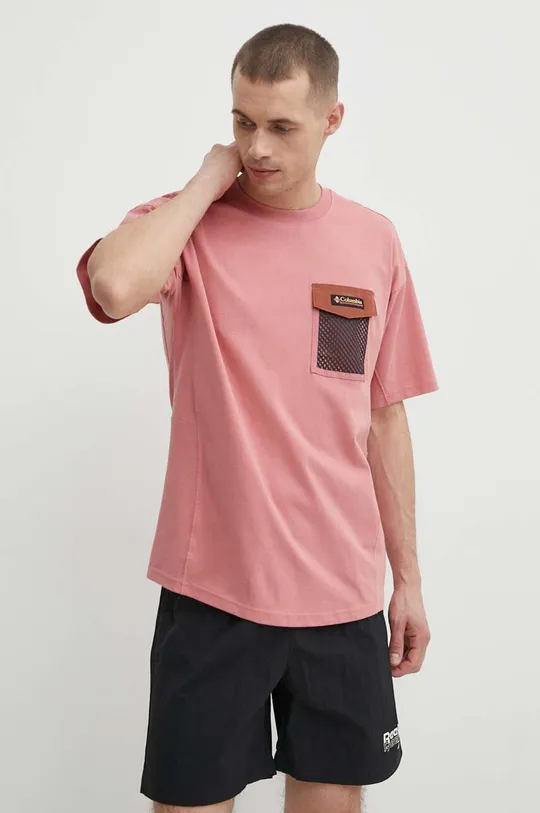 розовый Хлопковая футболка Columbia Painted Peak Мужской