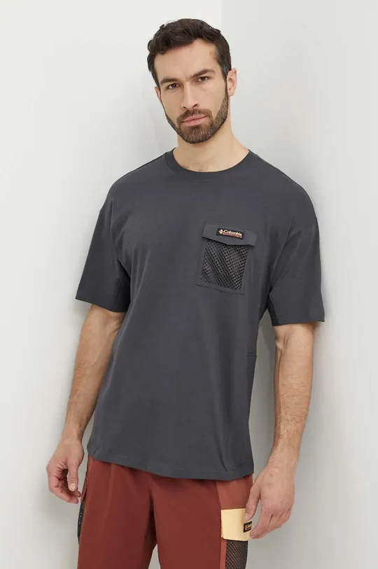 grigio Columbia t-shirt in cotone Painted Peak Uomo