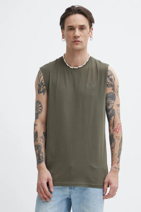 verde Superdry t-shirt in cotone