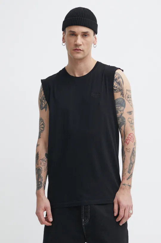 nero Superdry t-shirt in cotone