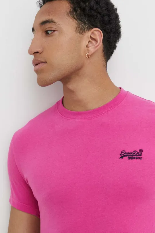 roza Bombažna kratka majica Superdry