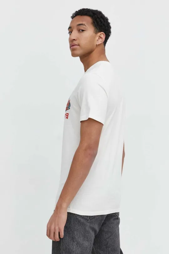 Superdry t-shirt bawełniany beżowy