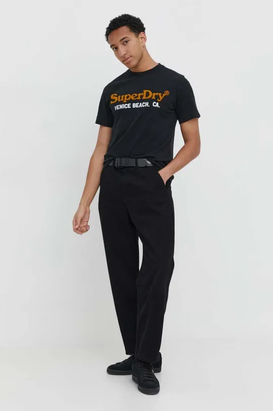 Superdry t-shirt czarny