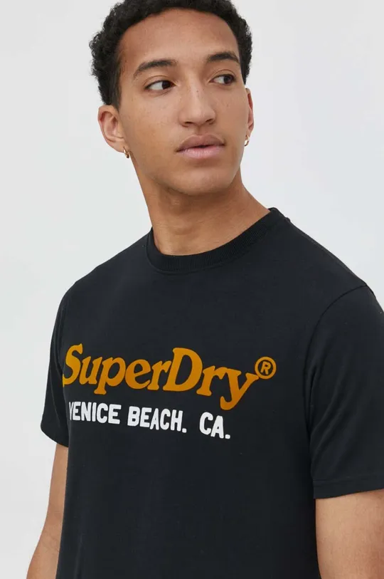 fekete Superdry t-shirt