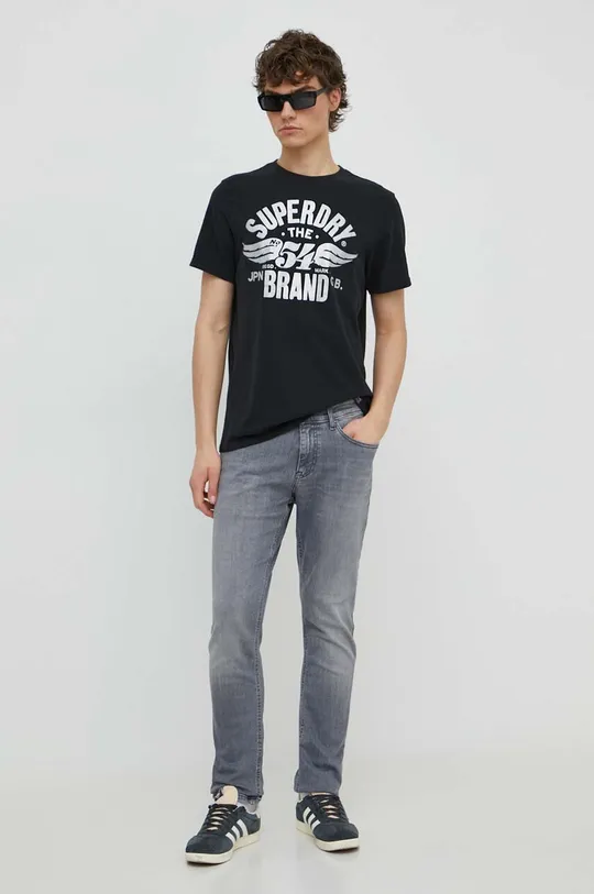 Superdry t-shirt czarny