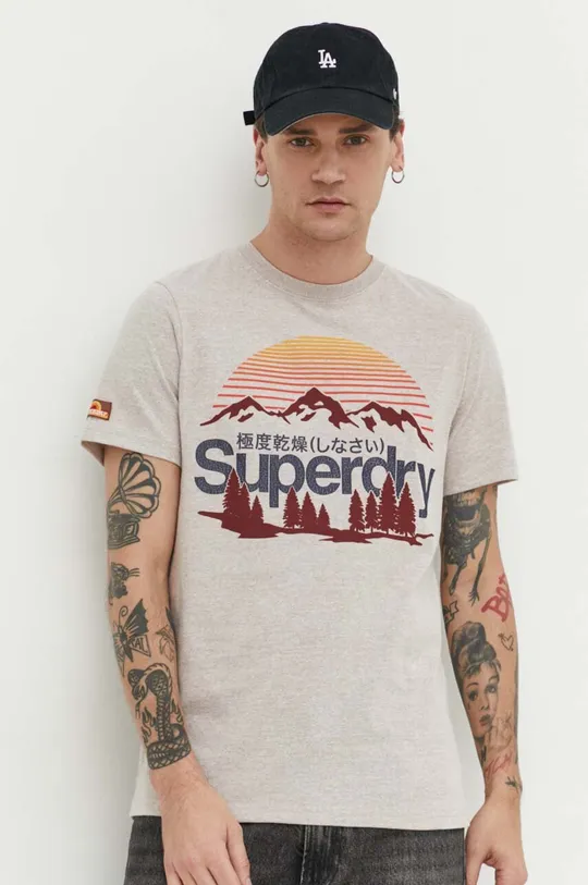 Superdry t-shirt bézs