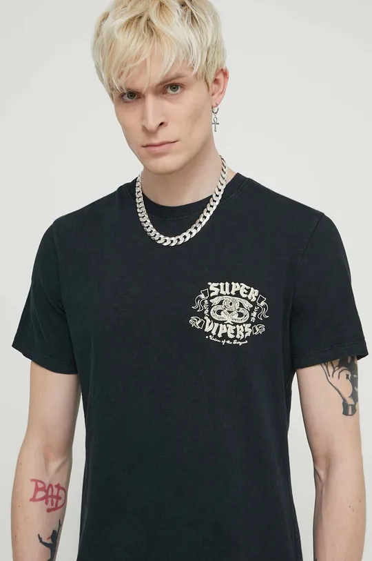 Хлопковая футболка Superdry 100% Хлопок