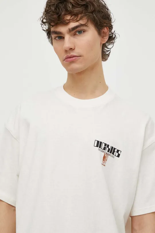 beżowy Dickies t-shirt bawełniany PEARISBURG TEE SS