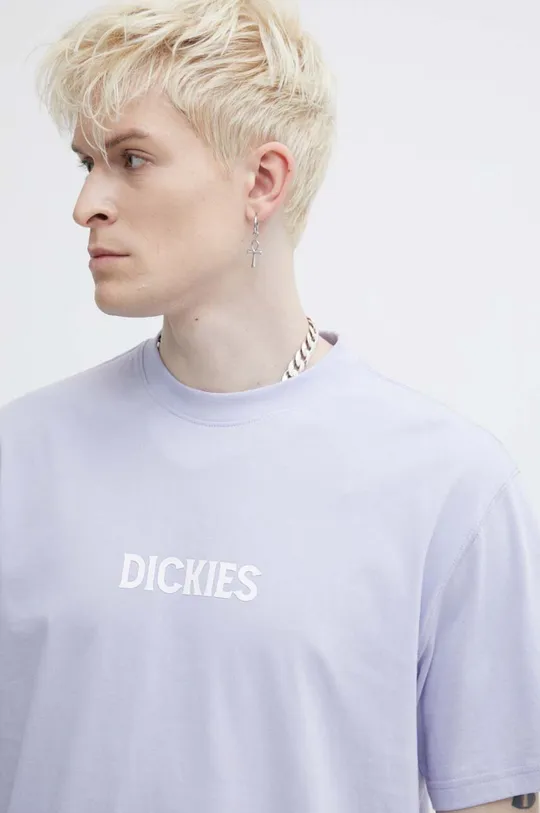 фиолетовой Хлопковая футболка Dickies PATRICK SPRINGS TEE SS