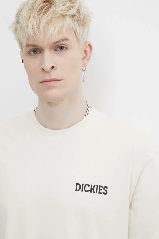beige Dickies t-shirt in cotone BEACH TEE SS