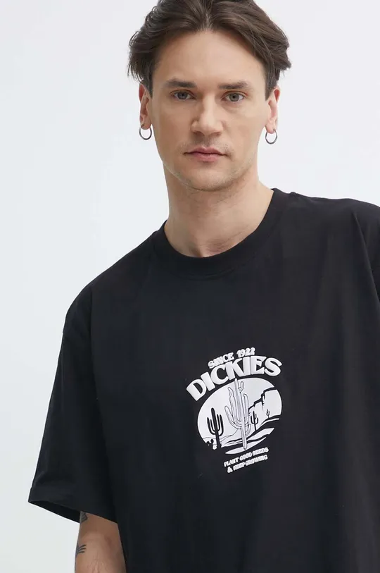 czarny Dickies t-shirt bawełniany TIMBERVILLE TEE SS
