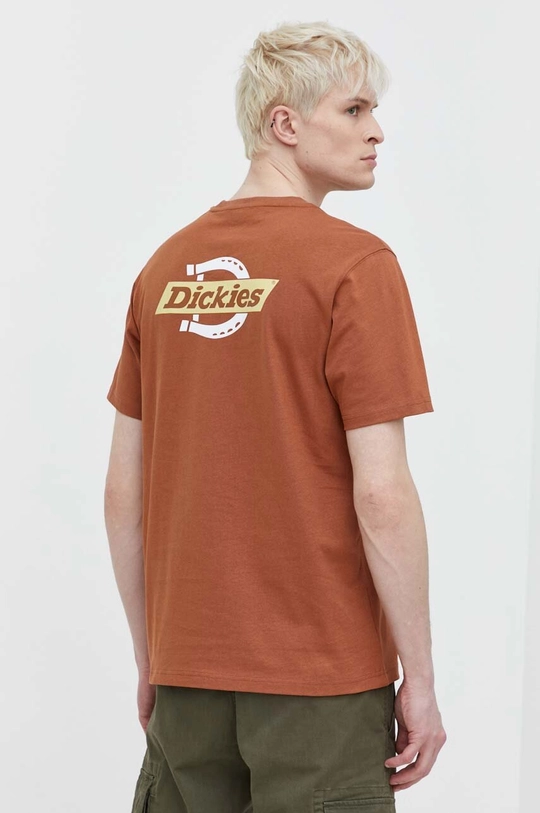 marrone Dickies t-shirt in cotone SS RUSTON TEE