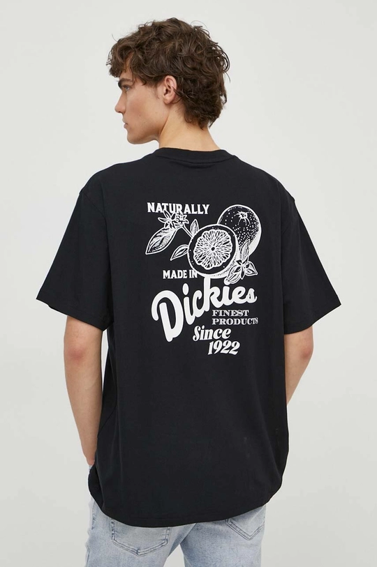 czarny Dickies t-shirt bawełniany RAVEN TEE SS Męski