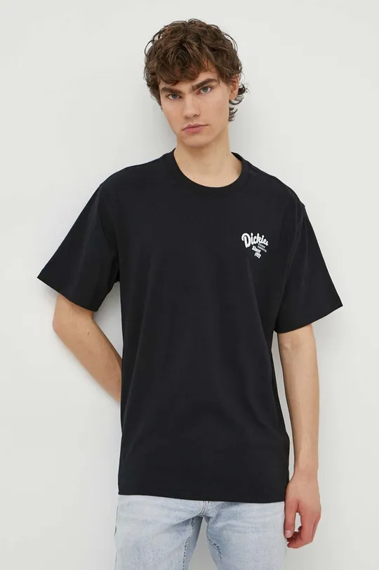 Βαμβακερό μπλουζάκι Dickies RAVEN TEE SS μαύρο