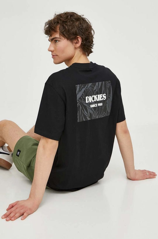 μαύρο Βαμβακερό μπλουζάκι Dickies MAX MEADOWS TEE SS Ανδρικά