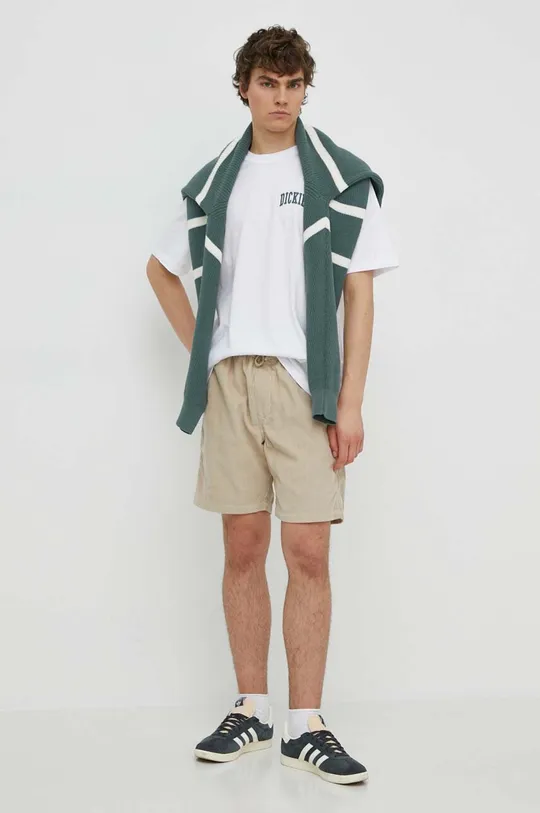 Dickies t-shirt in cotone AITKIN CHEST TEE SS bianco