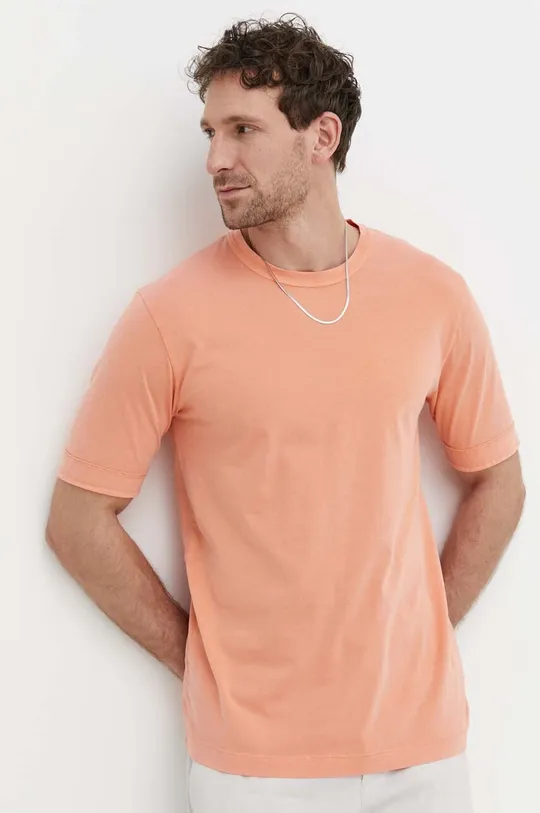 oranžová Bavlnené tričko Drykorn RAPHAEL