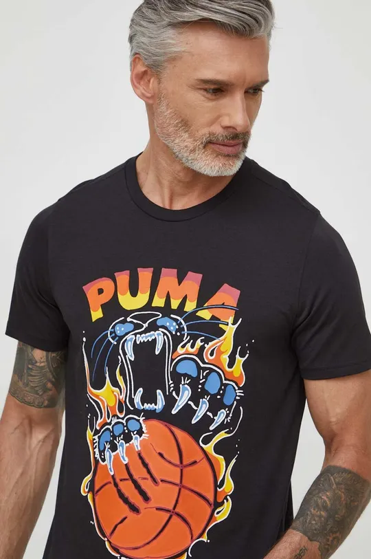 czarny Puma t-shirt