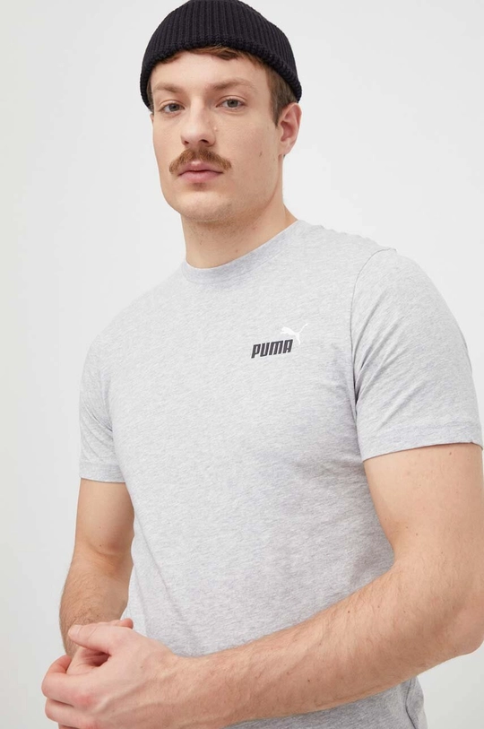 szary Puma t-shirt bawełniany Męski