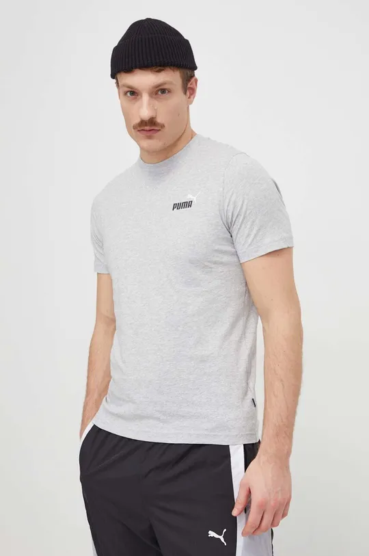 grigio Puma t-shirt in cotone
