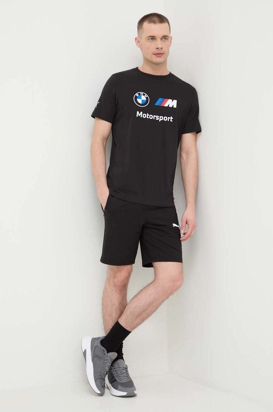 Puma t-shirt in cotone x BMW nero