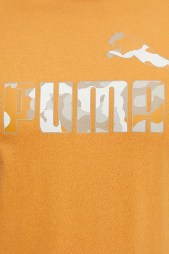 oranžna Bombažna kratka majica Puma