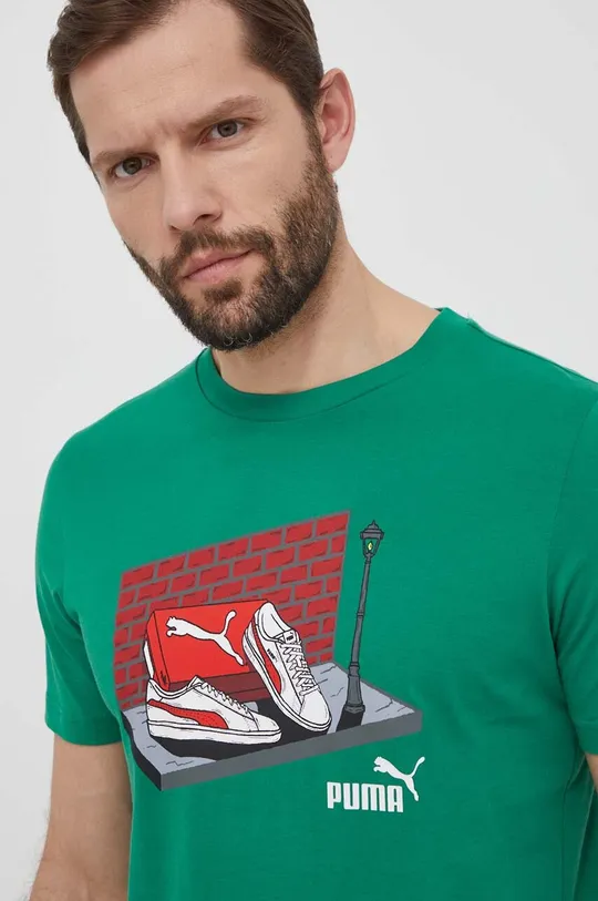 verde Puma t-shirt in cotone