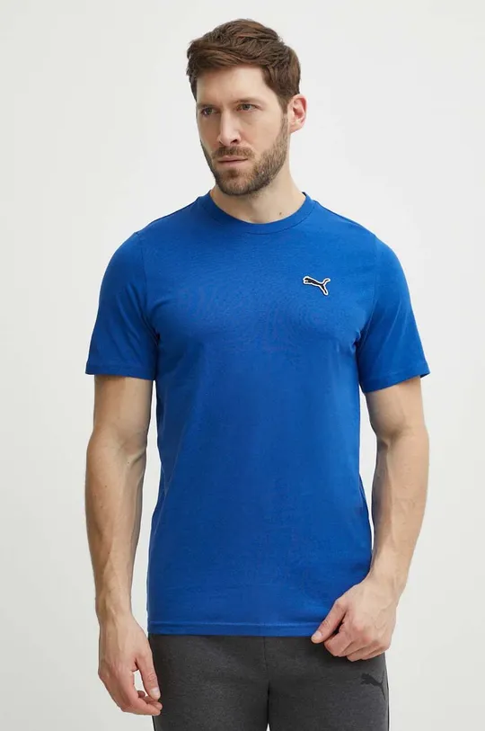 mornarsko modra Bombažna kratka majica Puma BETTER ESSENTIALS Moški