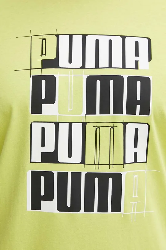 Bombažna kratka majica Puma Moški