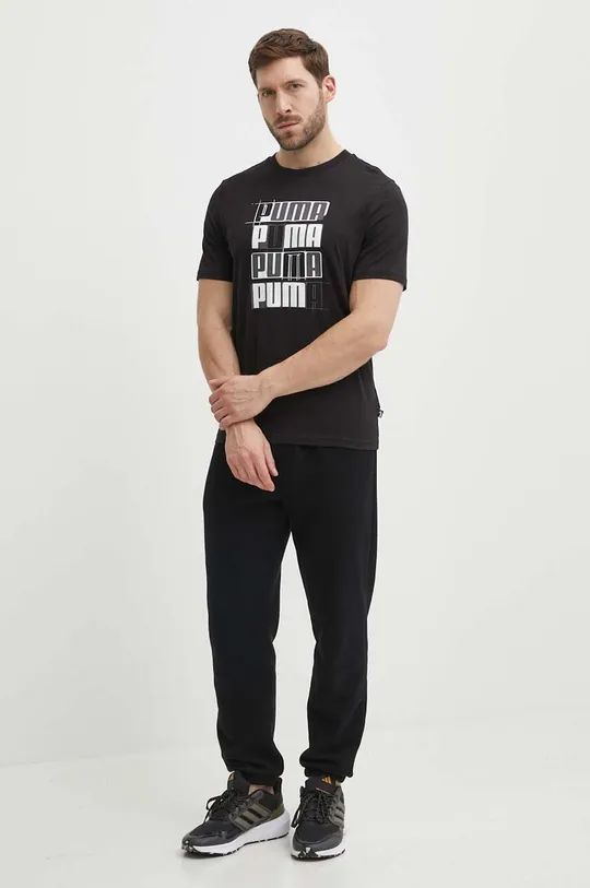 Puma t-shirt in cotone nero