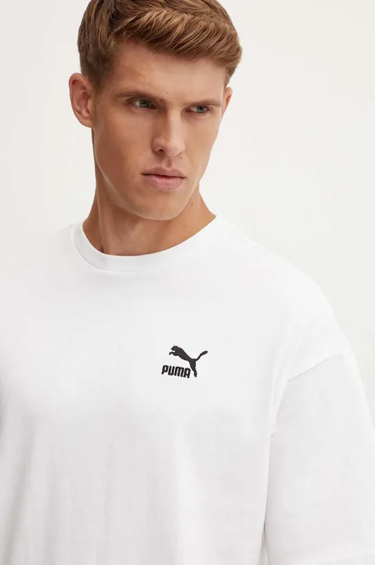 biały Puma t-shirt bawełniany  BETTER CLASSICS