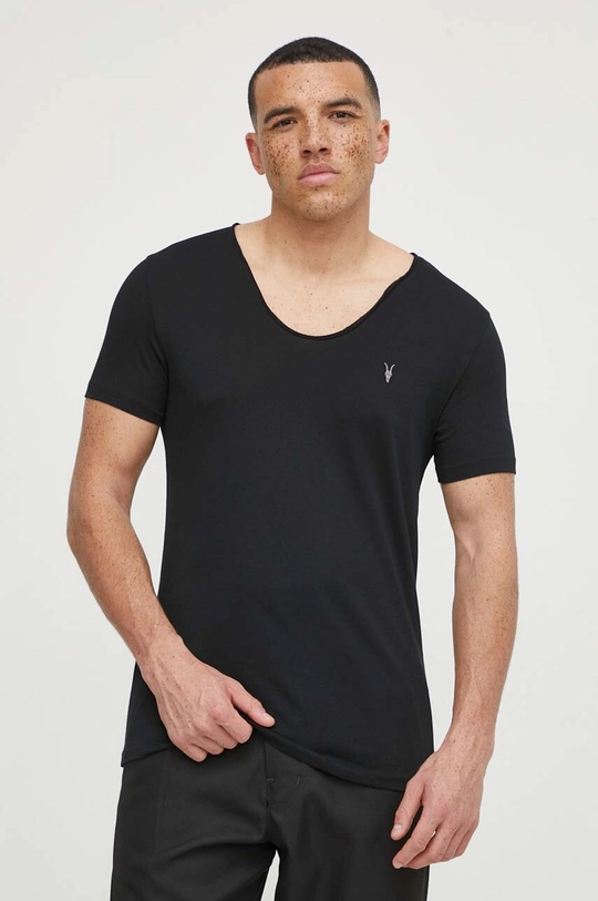 fekete AllSaints t-shirt Tonic Férfi