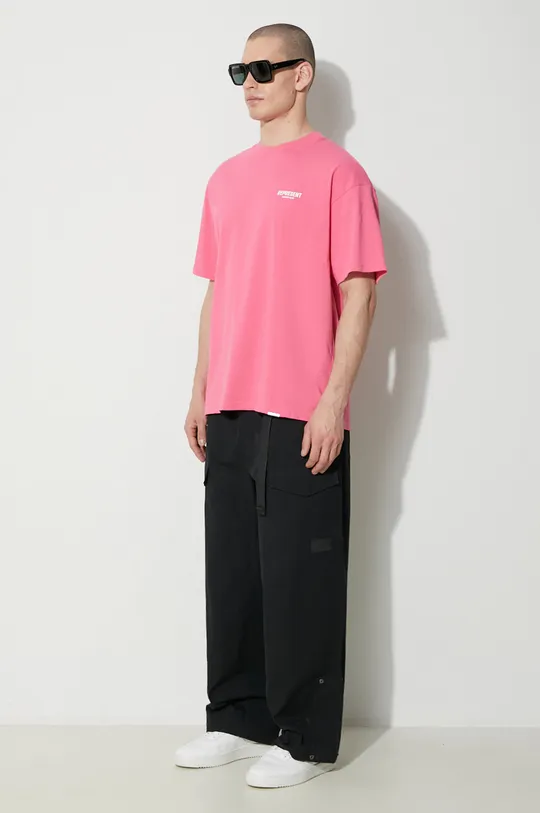 Represent t-shirt bawełniany Owners Club różowy