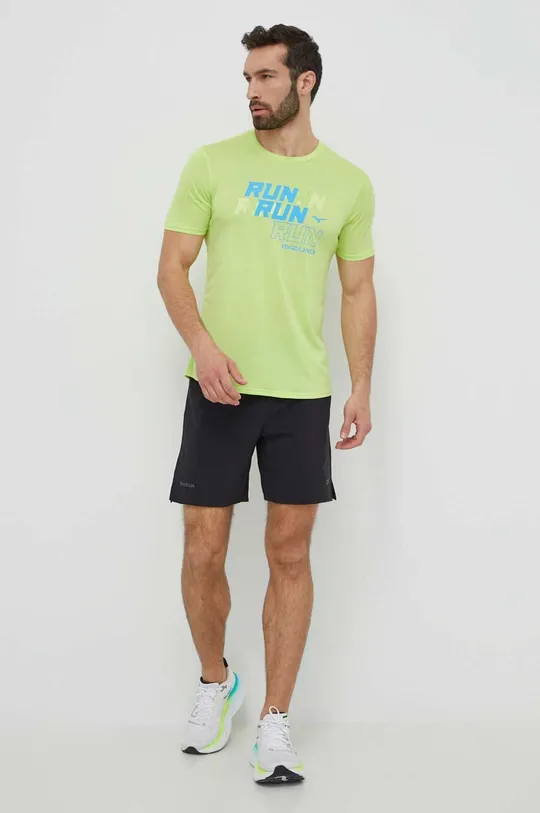 Mizuno t-shirt do biegania Core Run zielony