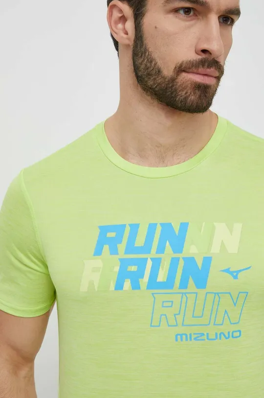 zielony Mizuno t-shirt do biegania Core Run