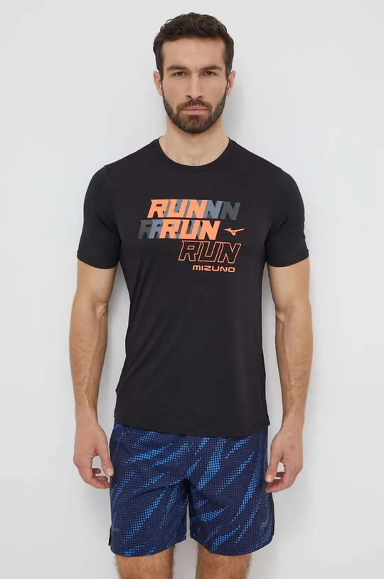 nero Mizuno maglietta da corsa Core Run