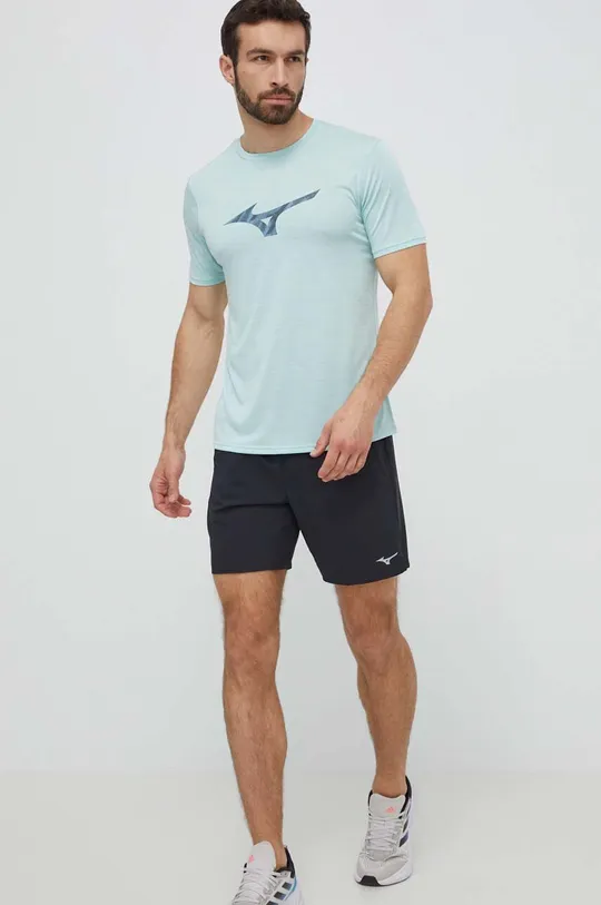 Mizuno t-shirt do biegania Core turkusowy