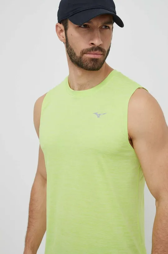 zielony Mizuno t-shirt do biegania Impulse Core Męski