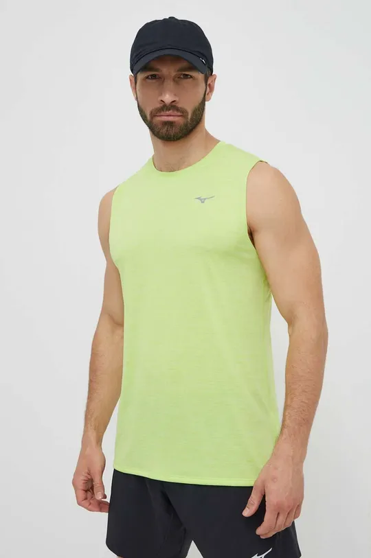 zielony Mizuno t-shirt do biegania Impulse Core