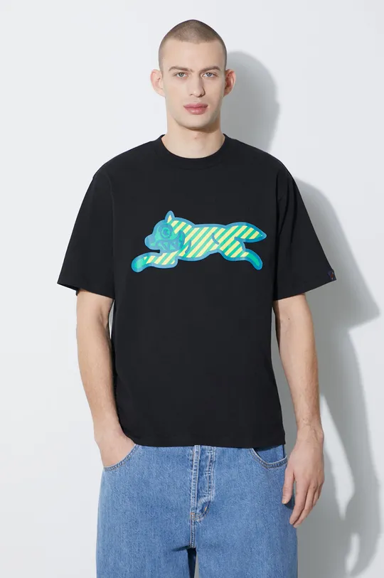 czarny Icecream t-shirt bawełniany Running Dog Męski