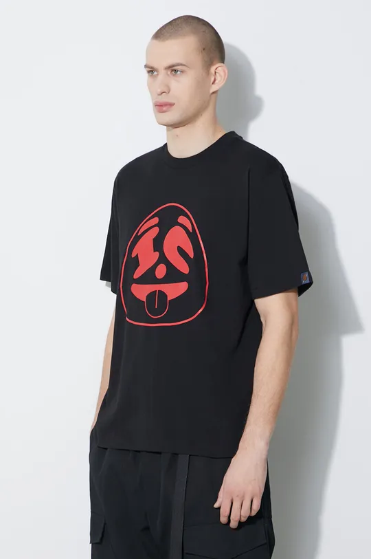 czarny Icecream t-shirt bawełniany Panda Face