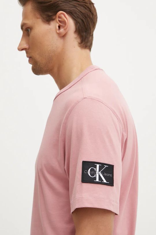 Calvin Klein Jeans t-shirt bawełniany różowy J30J323484