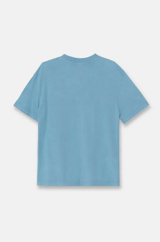 Бавовняна футболка Calvin Klein Jeans J30J325427 блакитний SS24