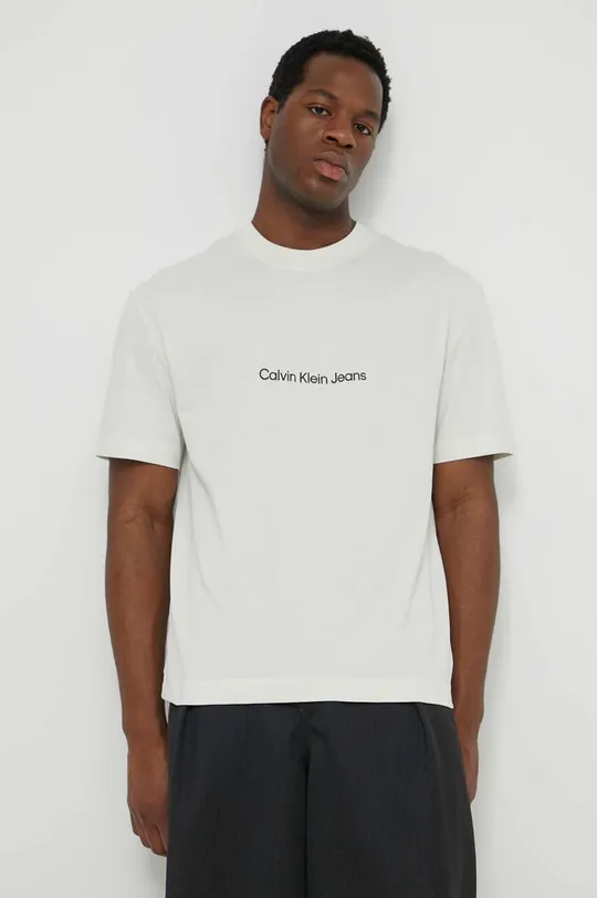 Calvin Klein Jeans pamut póló 100% pamut