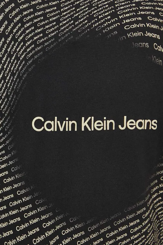 чёрный Хлопковая футболка Calvin Klein Jeans